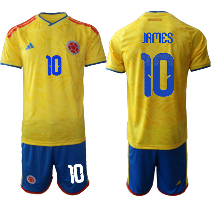 Men colombia home #5 style 2026 World Cup Soccer jersey